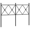 vidaXL rezerves galvgalis, metāls, melns, 120 cm