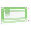 vidaXL bērnu gultas aizsargbarjera, zaļa, 150x25 cm, audums
