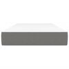 vidaXL kabatu atsperu matracis, tumši pelēks, 90x200x20 cm, audums