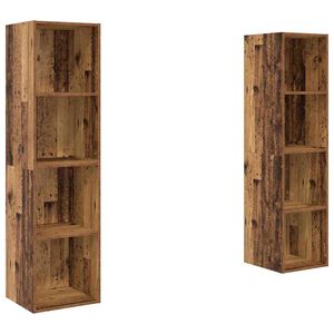 vidaXL TV skapī&scaron;u komplekts 2 pcs Brūna 37 x 37 x 142,5 cm