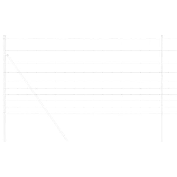 vidaXL Lauku žogs Sudraba 50 x 1,2 m Cinkots tērauds