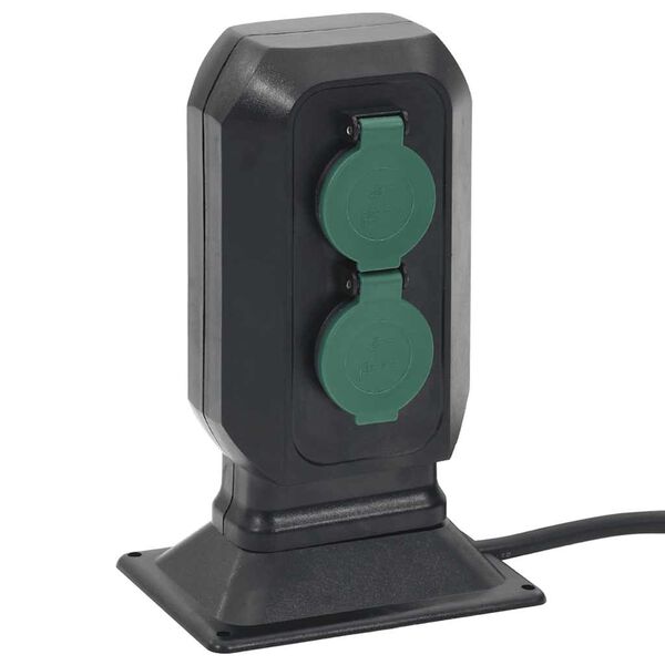 vidaXL āra kontaktligzda ar tapu, 4-virzienu, 15,5x11x24 cm