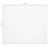 vidaXL galda aizsargsegums, caurspīdīgs, 80x80 cm, 1,6 mm, PVC