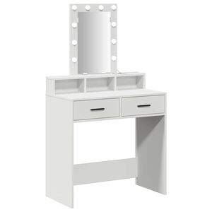 vidaXL Dressing galds Balts 79 x 41 x 140 cm Inženierijas koks
