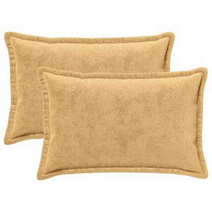 vidaXL Spilvenu pārvalks 2 pcs HOUTEN Pelēkbrūna 50 x 80 cm Flanelis