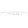vidaXL gultas rāmis, balts metāls, 193x203 cm