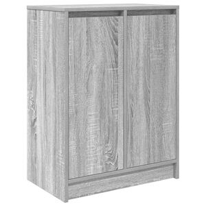 vidaXL apavu skapītis, pelēka ozola, 57x34x76 cm, inženierijas koks