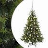 vidaXL Mākslīgā Ziemassvētku egle ar bumbiņu 120 cm 150 LED