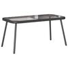 vidaXL Kafijas galdiņ&scaron; Melna 90 x 45 x 43 cm poliratāns