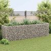 vidaXL gabions, augstā puķu kaste, tērauds, 360x90x100 cm