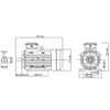 vidaXL trīsfāžu motors, alumīnijs, 1,5 kW/2 zs, 2 poli, 2840 apgr./min