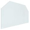 vidaXL Kamīna stikla plāksne Caurspīdīgs 100 x 60 cm Stikls