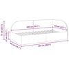 vidaXL Stūra gultas rāmis ar galvas klāju Krēmkrāsa 80 cm x 200 cm