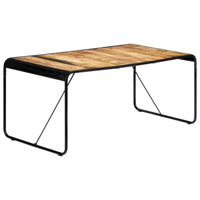 vidaXL virtuves galds, 180x90x76 cm, neapstrādāts mango masīvkoks