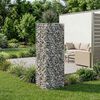 vidaXL Gabions pacelta gulta Sudraba 50 x 50 x 150 cm Cinkots tērauds