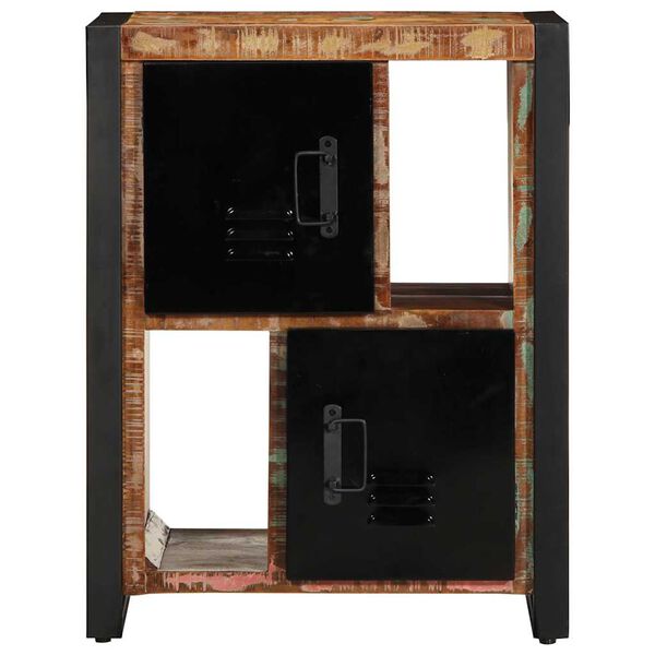 vidaXL Bufete daudzkrāsains 55x35x70 cm reģenerēts masīvkoks