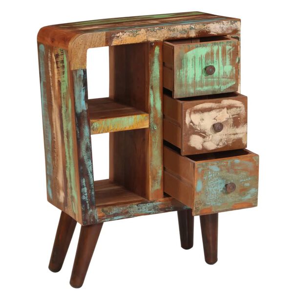 vidaXL kumode, 55x30x80 cm, pārstrādāts masīvkoks