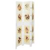 vidaXL Romdivider Paneļa Balts 106 x 165 cm MDF