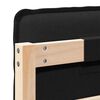 vidaXL Mīkstināts gultas galvgalis Dabīgs un melns 150 cm