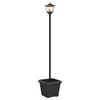 vidaXL Saules lampa ar stabu un puķu podu Melns 32 x 32 x 158 cm