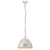vidaXL griestu lampa, industriāls dizains, sudrabaina, 25 W, 31cm, E27