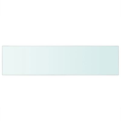 vidaXL stikla plauktu paneļi, 2 gab., 100x25 cm, caurspīdīgi