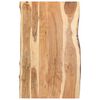 vidaXL galda virsma, akācijas masīvkoks, 100x(50-60)x3,8 cm