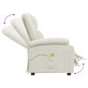 vidaXL masāžas krēsls, krēmkrāsas samts