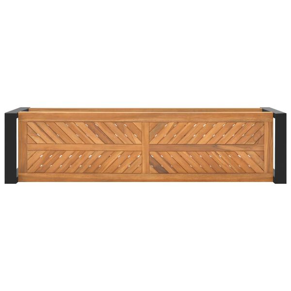 vidaXL sols, 120 cm, masīvs tīkkoks