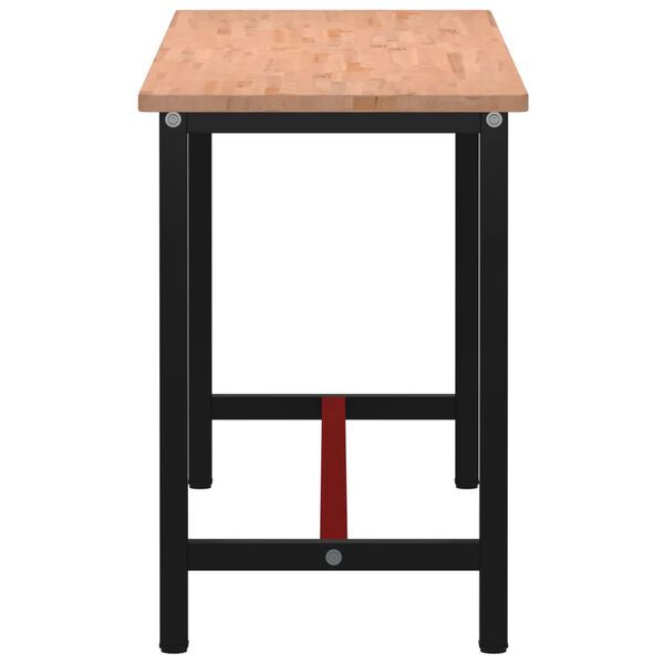 vidaXL darbagalds, 180x55x81,5 cm, dižskābarža masīvkoks un metāls