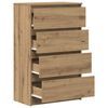vidaXL bufete Artisan Oak 60x35x98,5 cm Engineered Wood