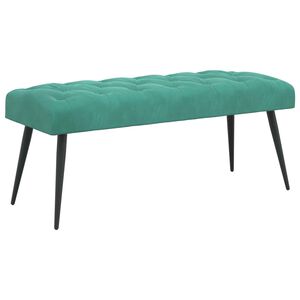 vidaXL Sols ar pogām Tirkīzzila 110 x 40 x 46 cm Samts