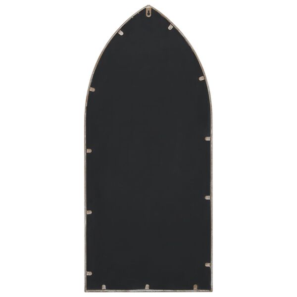 vidaXL dārza spogulis, smil&scaron;krāsa, 100x45 cm, dzelzs, izmanto&scaron;anai ārā