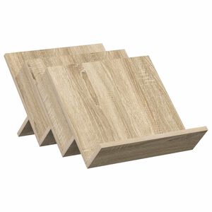 vidaXL Žurnālu statīvs ar plauktu Sonoma ozols 53 x 40 x 28,5 cm