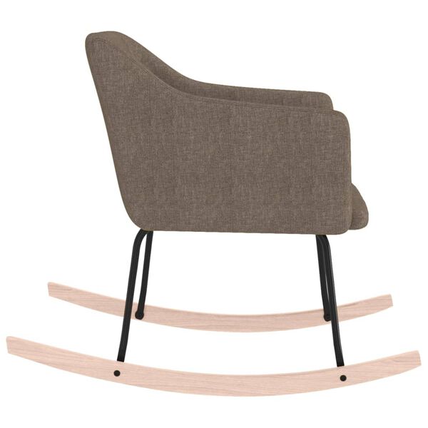 vidaXL &scaron;ūpuļkrēsls, pelēkbrūns audums