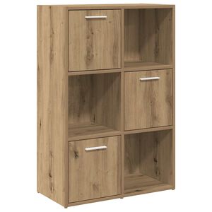 vidaXL grāmatu plaukts koka krāsa 60,5x30x90 cm inženierijas koks