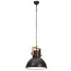 vidaXL griestu lampa, industriāls dizains, melna, 25 W, 40 cm, E27