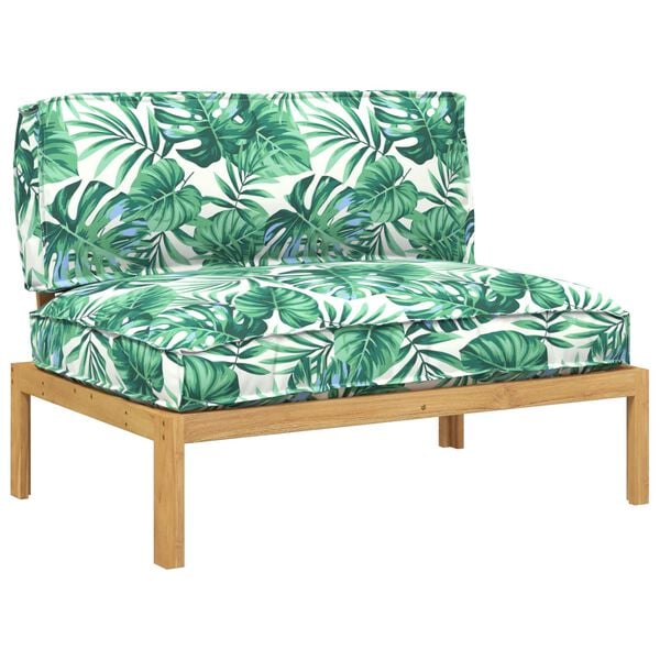 vidaXL Dīvānu komplekts ar spilvenu Lapa Lapu raksts 120 x 92 x 69 cm