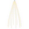 vidaXL Ziemassvētku eglītes lampiņas 180 LED Silti balts 180 cm