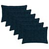 vidaXL Spilvenu pārvalks 6 gab. HOUTEN Tums zils 50 x 80 cm