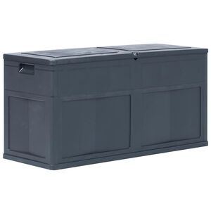 vidaXL dārza uzglabā&scaron;anas kaste, 320 L, melna