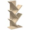vidaXL Koks Grāmatu Plaukts 4-Pakāpju 30 x 18 x 60 cm Sonomas ozols