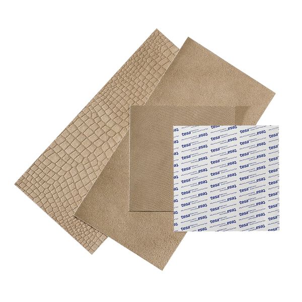 WallArt Leather flīzes Borret, 32 gab., smilšu bēšas