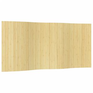 vidaXL istabas aizslietnis, dabīgā krāsā, platums 400 cm, augstums 165 cm, bambuss