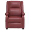 vidaXL elektrisks masāžas krēsls, vīnsarkana mākslīgā āda