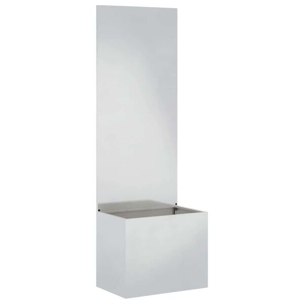 vidaXL Dārza privātuma ekrāns Sudrabs 50 x 140 cm Nerūsējo&scaron;s tērauds