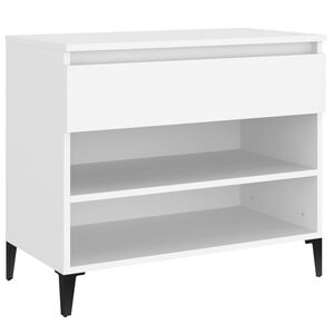 vidaXL apavu plaukts, balts, 70x36x60 cm, inženierijas koks