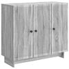 vidaXL Puse Pelēks Sonoma ozols 89 x 34,5 x 80 cm Inženierijas koks