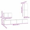 vidaXL Sienas TV Skapis 4 pcs Artisānā ozols Inženierijas koks