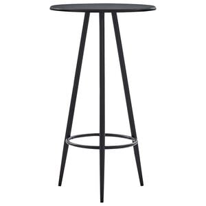 vidaXL bāra galds, melns, 60x107,5 cm, MDF